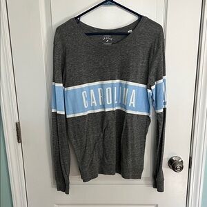 League Gray and Blue Long Sleeve Tee